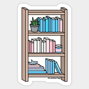 Trans Pride Bookcase Sticker